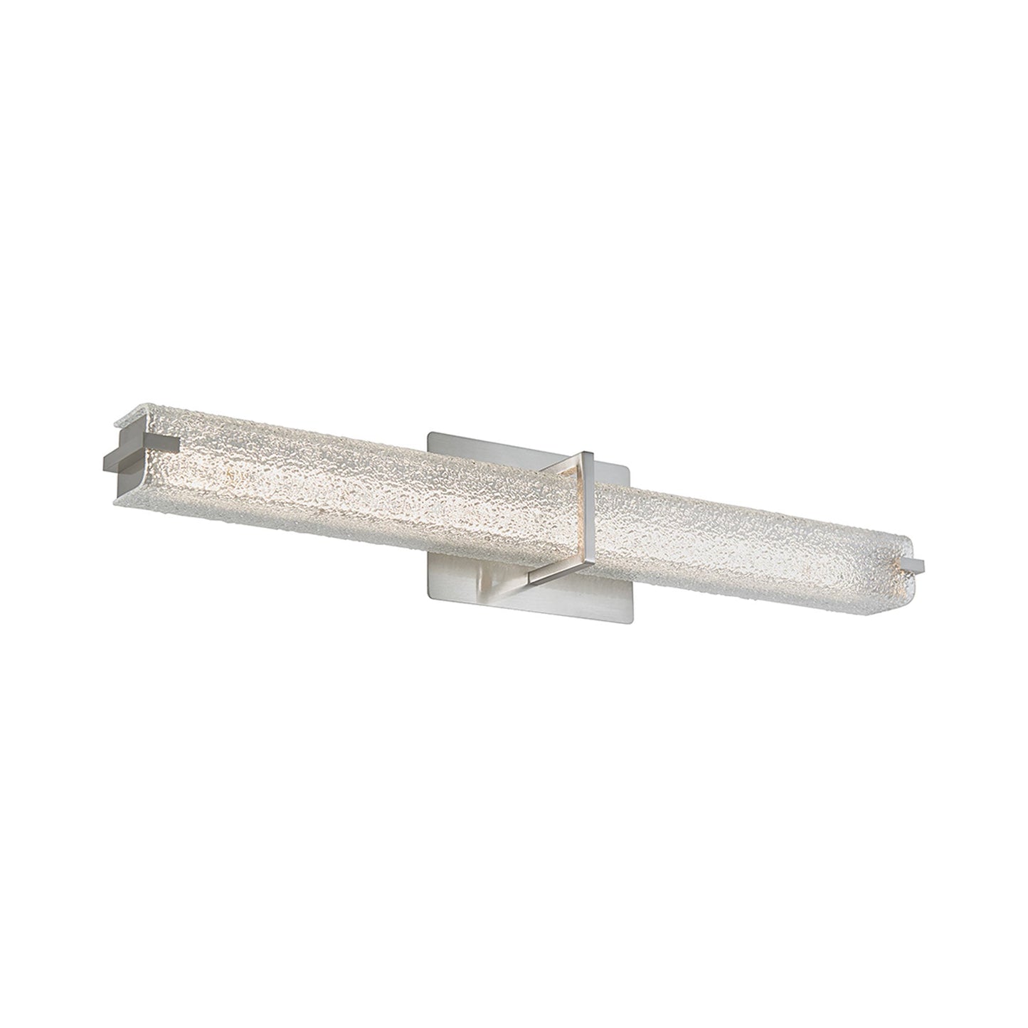 Squire Square LED Bath Vanity Light in Brushed Nickel (26.2-Inch).