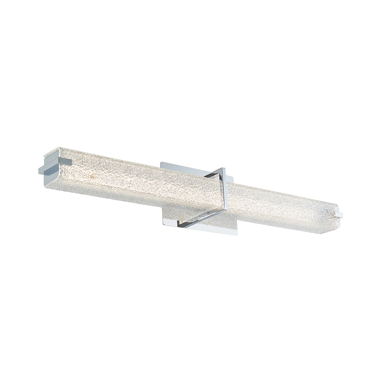 Squire Square LED Bath Vanity Light in Chrome (26.2-Inch).