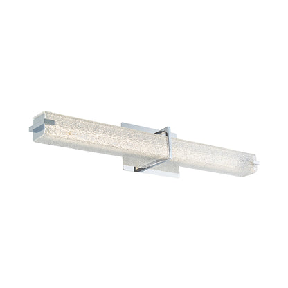 Squire Square LED Bath Vanity Light in Chrome (26.2-Inch).