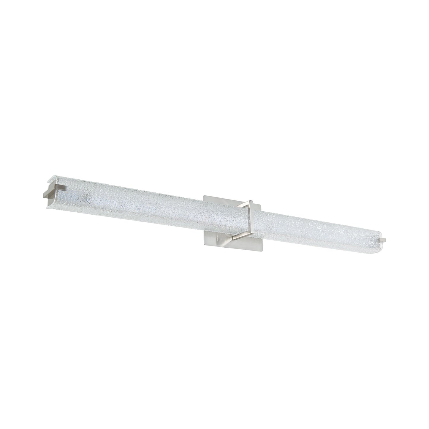Squire Square LED Bath Vanity Light in Brushed Nickel (37.6-Inch).