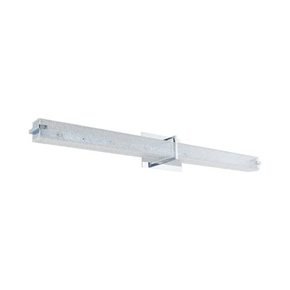 Squire Square LED Bath Vanity Light in Chrome (37.6-Inch).