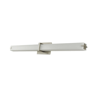 Squire Square LED Bath Vanity Light in Brushed Nickel (38-Inch).