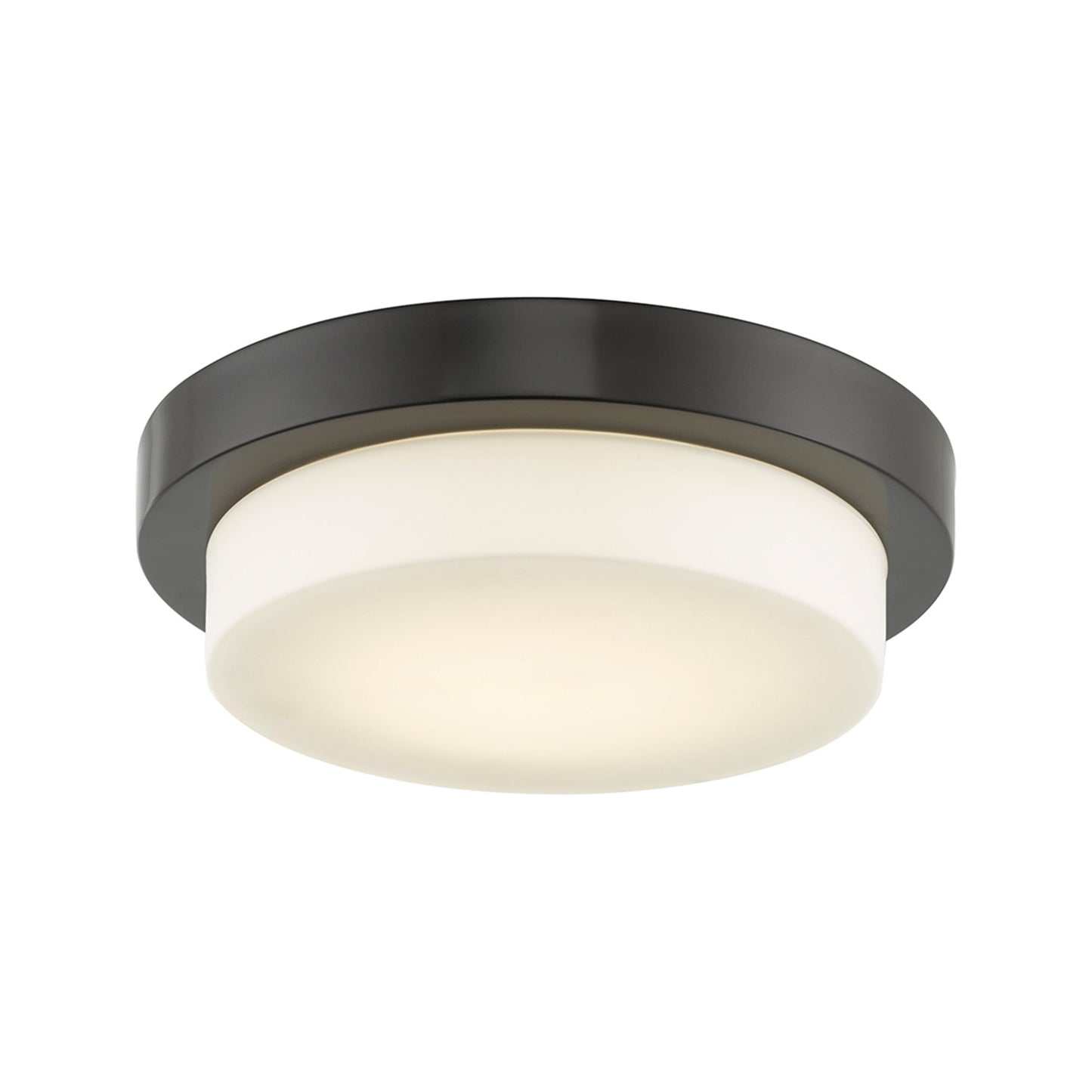 Step LED Flush Mount Ceiling Light in Bronze (11-Inch).