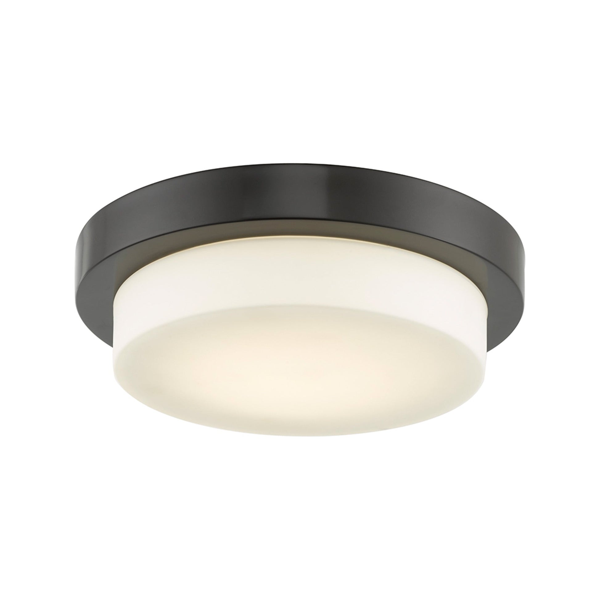 Step LED Flush Mount Ceiling Light in Bronze (11-Inch).