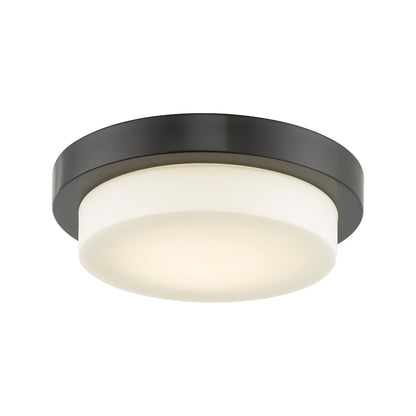 Step LED Flush Mount Ceiling Light in Bronze (11-Inch).