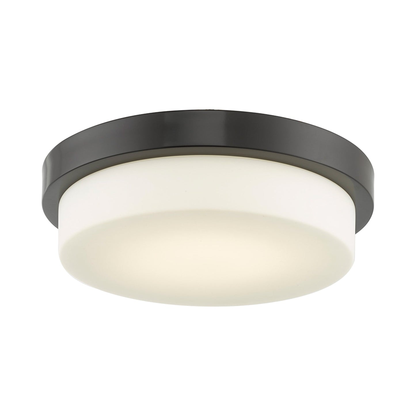 Step LED Flush Mount Ceiling Light in Bronze (12.8-Inch).