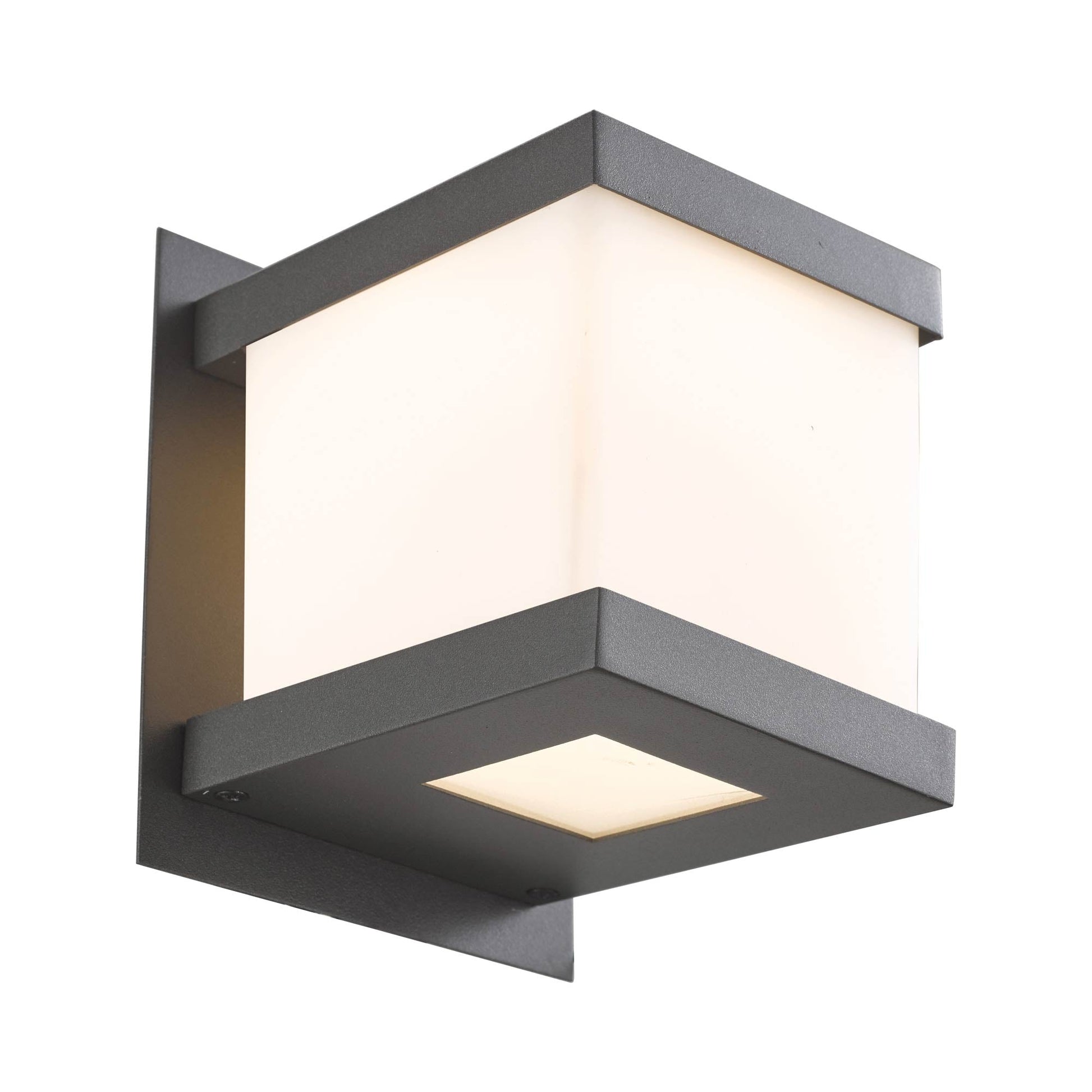 Step Outdoor LED Wall Light in Matte Black.