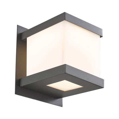 Step Outdoor LED Wall Light in Matte Black.