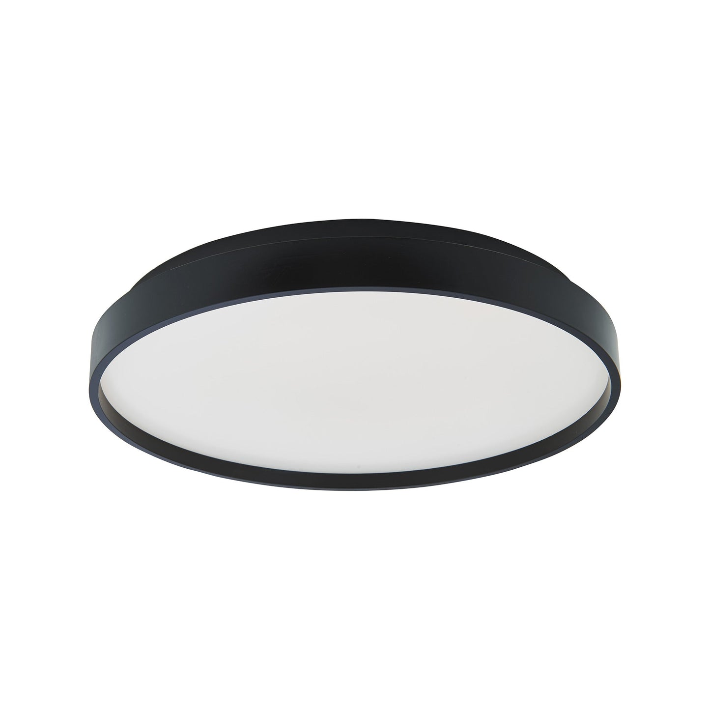 Tambourine LED Flush Mount Ceiling Light in Black (13-Inch).