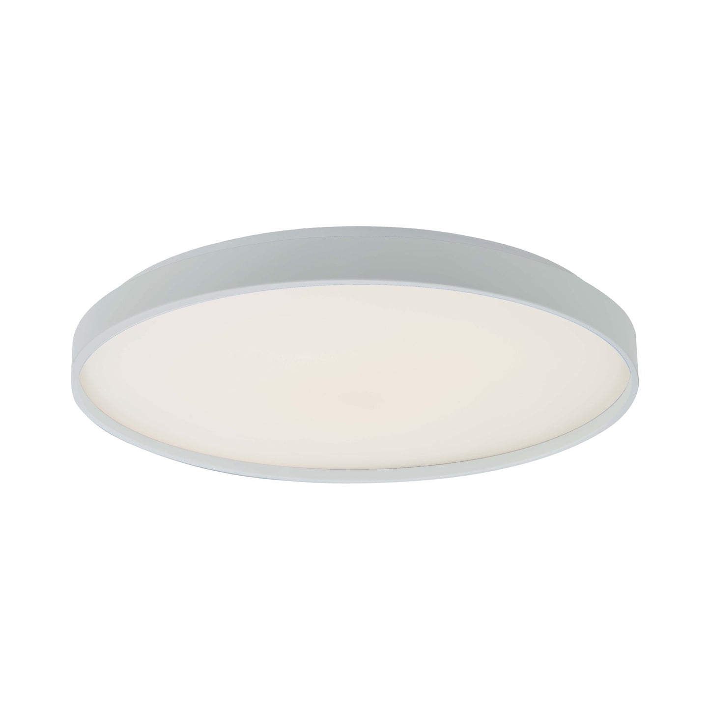 Tambourine LED Flush Mount Ceiling Light in White (15-Inch).