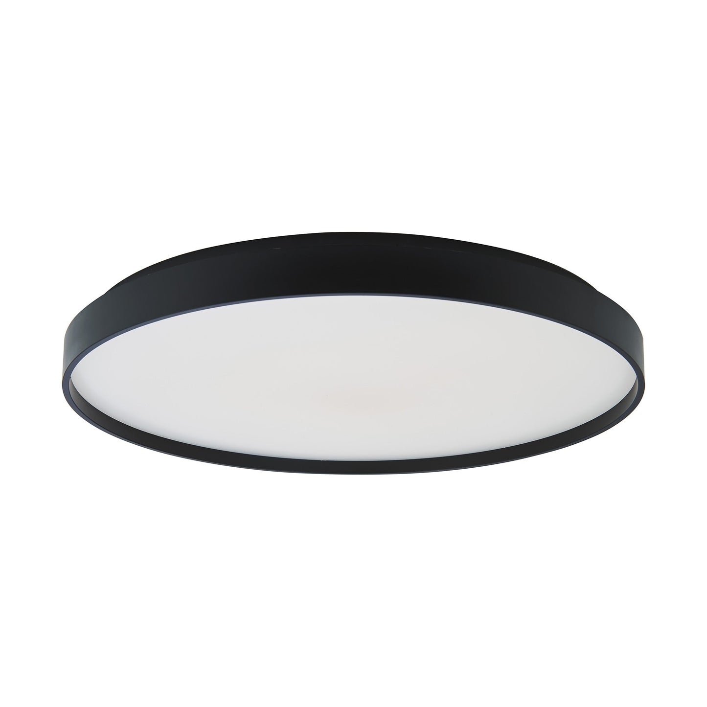 Tambourine LED Flush Mount Ceiling Light in Black (19-Inch).