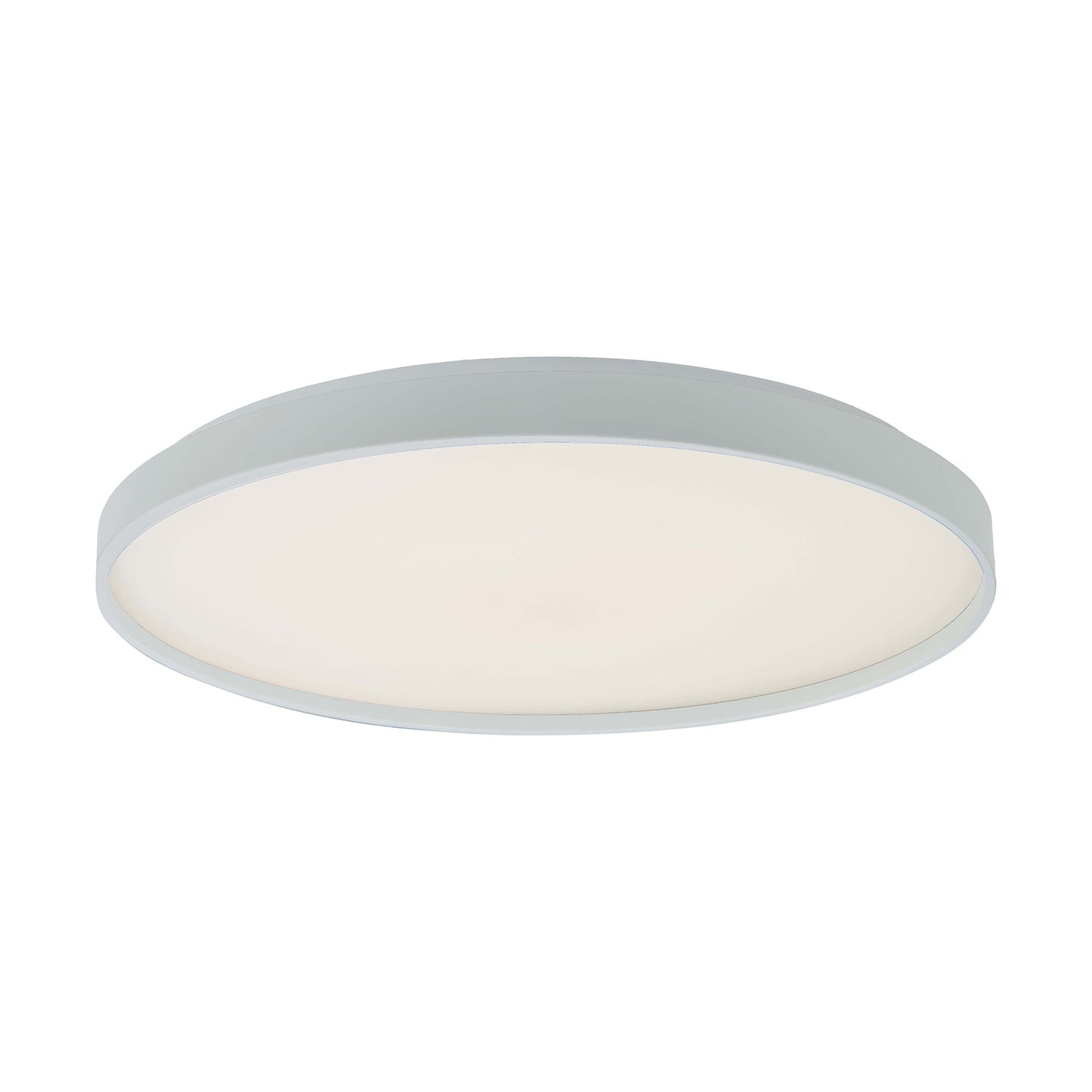 Tambourine LED Flush Mount Ceiling Light in White (19-Inch).