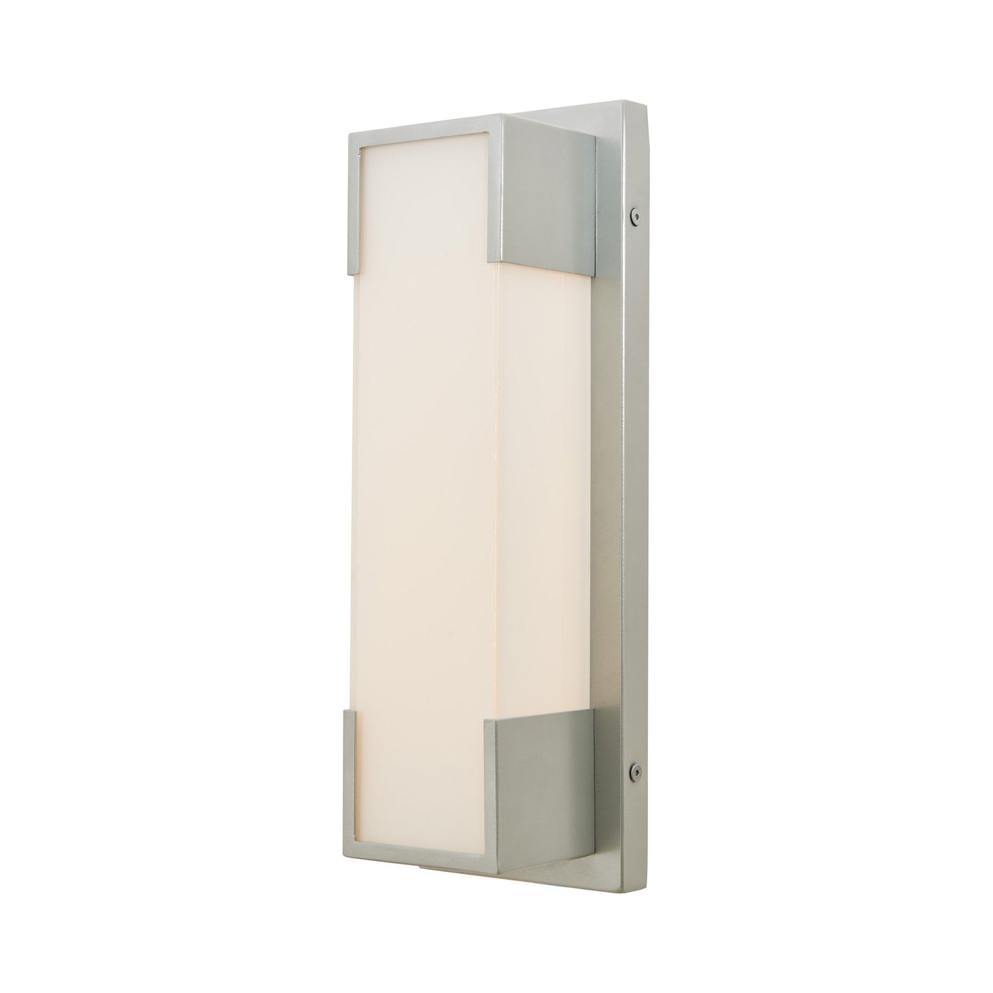 Titon Miter Outdoor LED Wall Light in Silica (14-Inch).