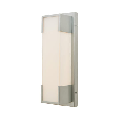 Titon Miter Outdoor LED Wall Light in Silica (14-Inch).