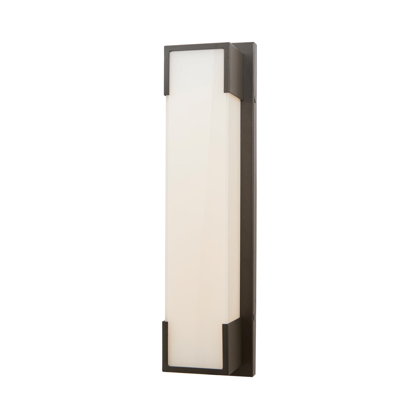 Titon Miter Outdoor LED Wall Light in Matte Black (18-Inch).
