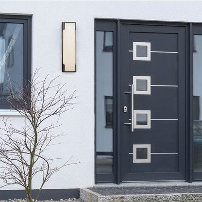 Titon Miter Outdoor LED Wall Light in Outside Area.