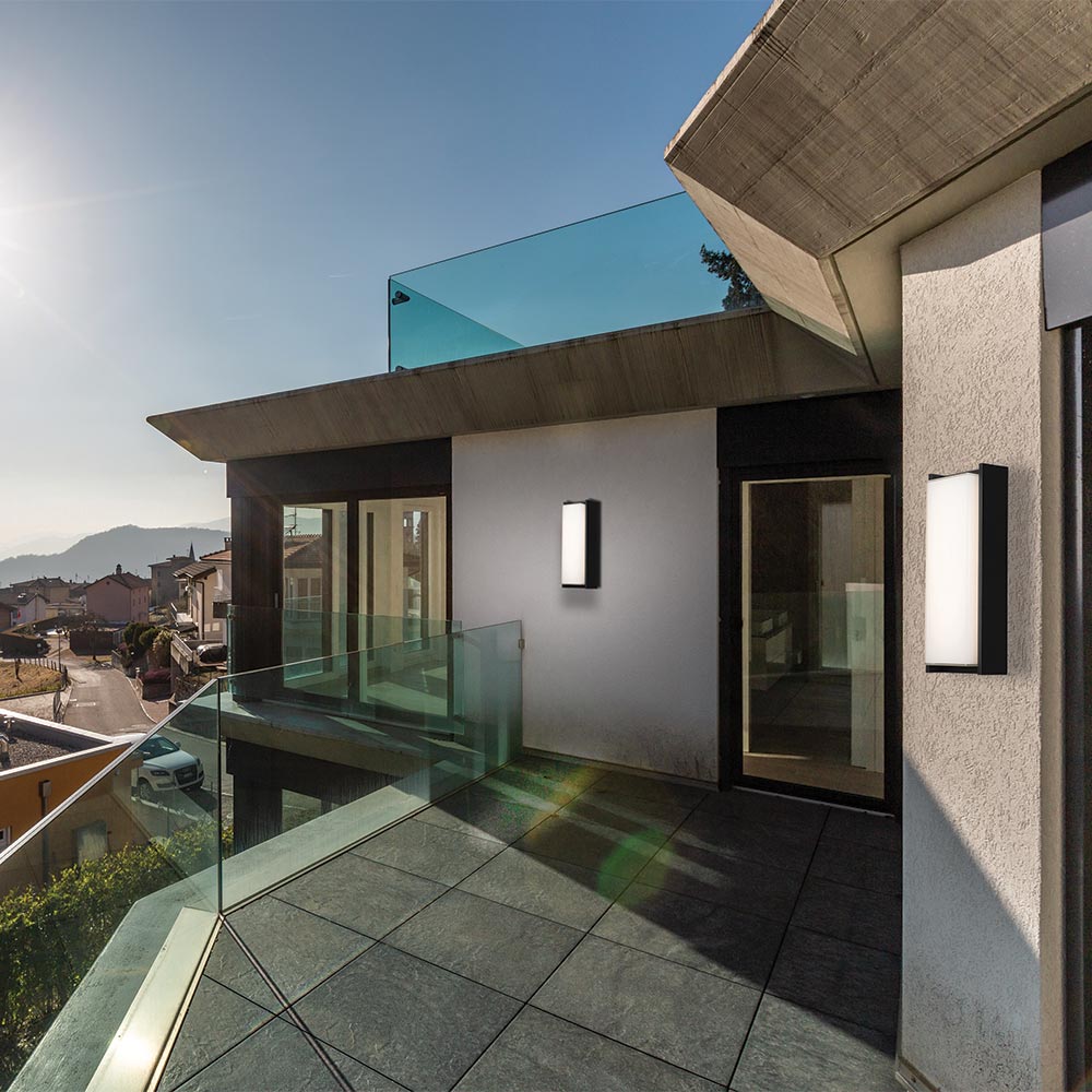 Titon Outdoor LED Wall Light in Outside Area.