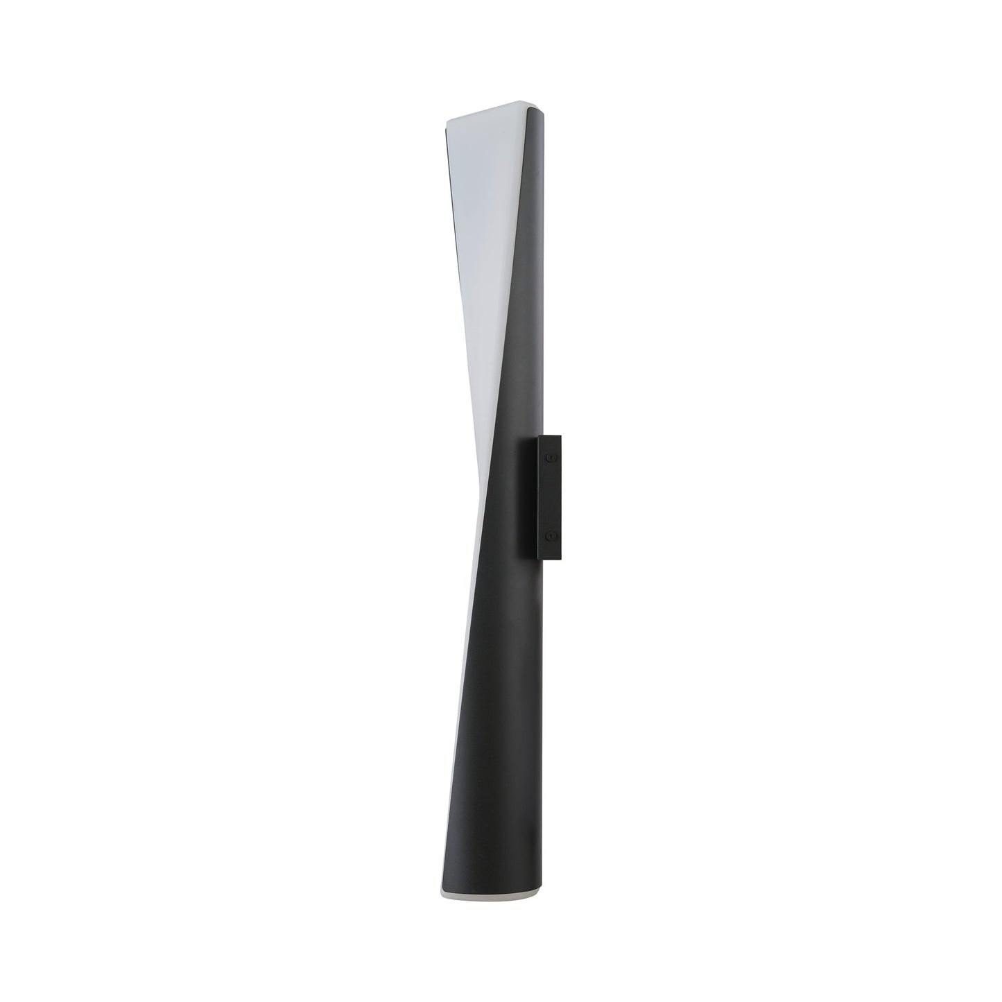 Vortex Outdoor LED Wall Light in Matte Black (28-Inch).
