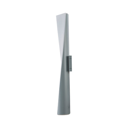 Vortex Outdoor LED Wall Light in Silica (28-Inch).