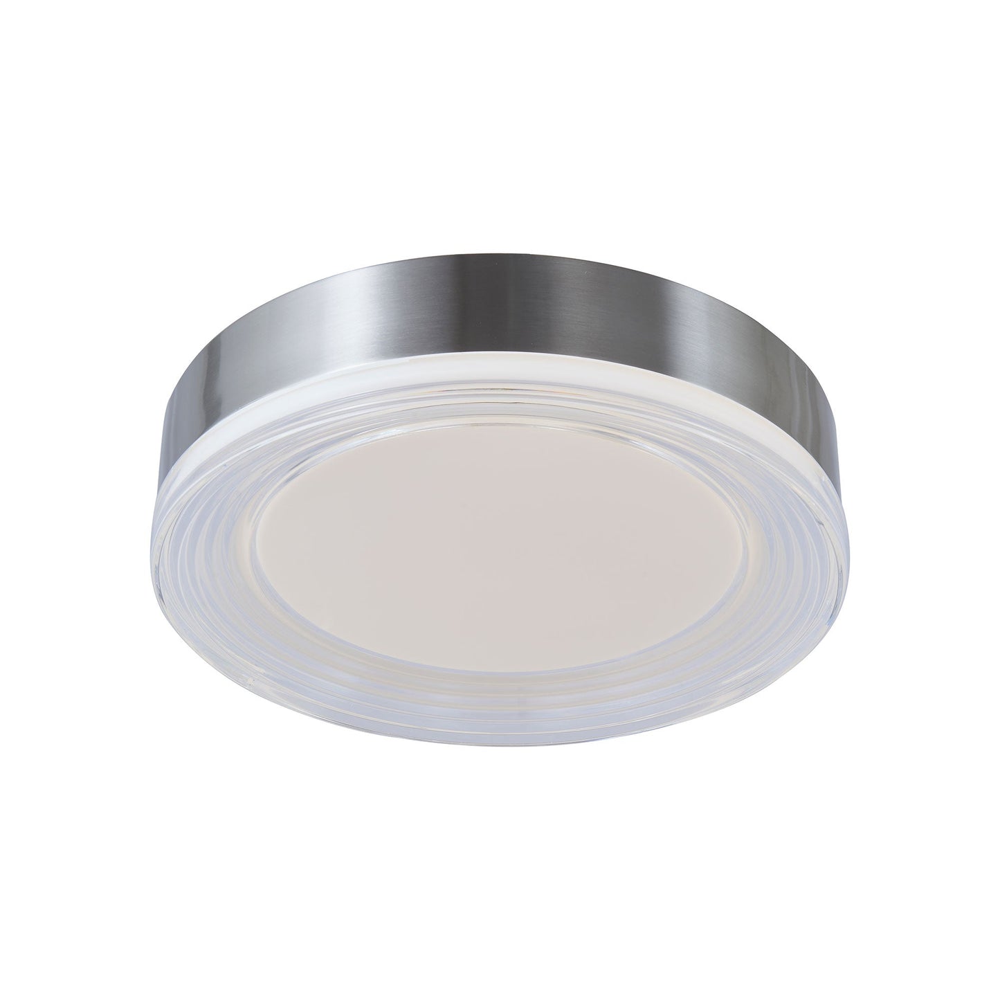 Waves LED Flush Mount Ceiling Light in Brushed Nickel (12-Inch).