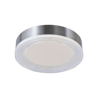 Waves LED Flush Mount Ceiling Light in Brushed Nickel (12-Inch).