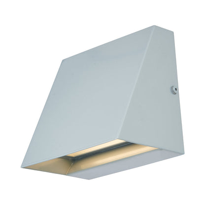Wedge Outdoor LED Wall Light in Silica.