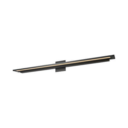Whirl LED Bath Vanity Light in Matte Black (40-Inch).