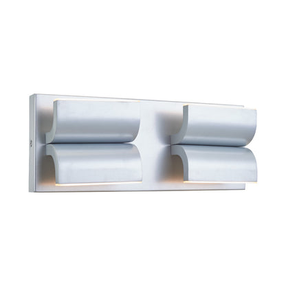 Willow Outdoor LED Wall Light in Silica (4-Light).