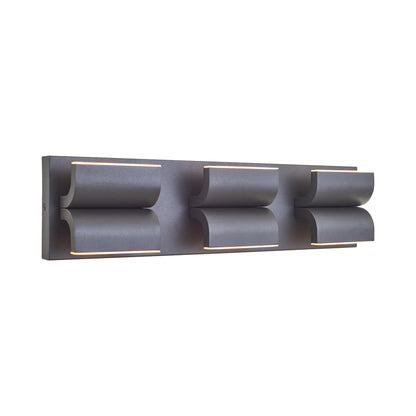 Willow Outdoor LED Wall Light in Matte Black (6-Light).