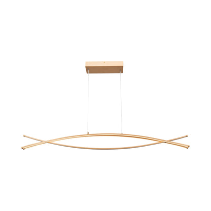 Wishbone LED Pendant Light in Gold (45.5-Inch).