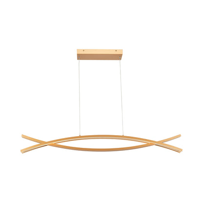 Wishbone LED Pendant Light in Gold (46.6-Inch).