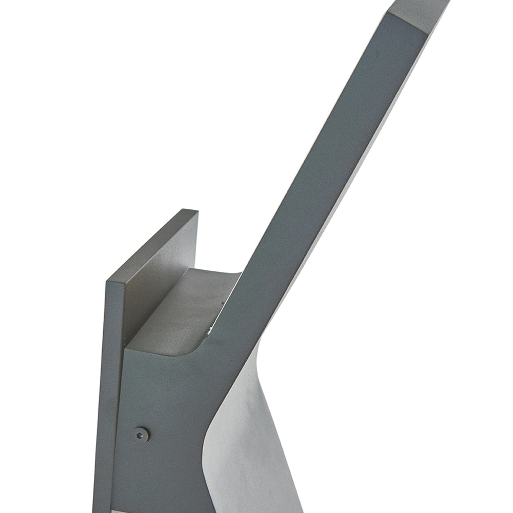 Yoga Angled Outdoor LED Wall Light in Detail.