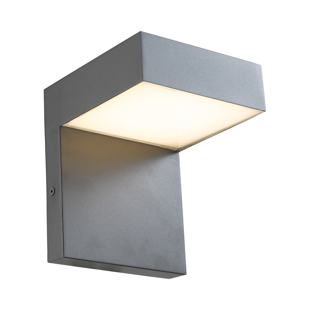 Yoga Outdoor LED Single Wall Light in Matte Black.