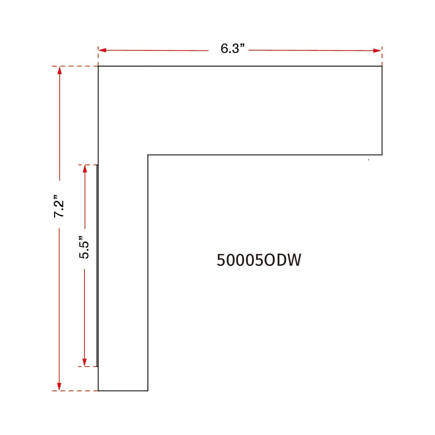 Yoga Outdoor LED Single Wall Light - line drawing.