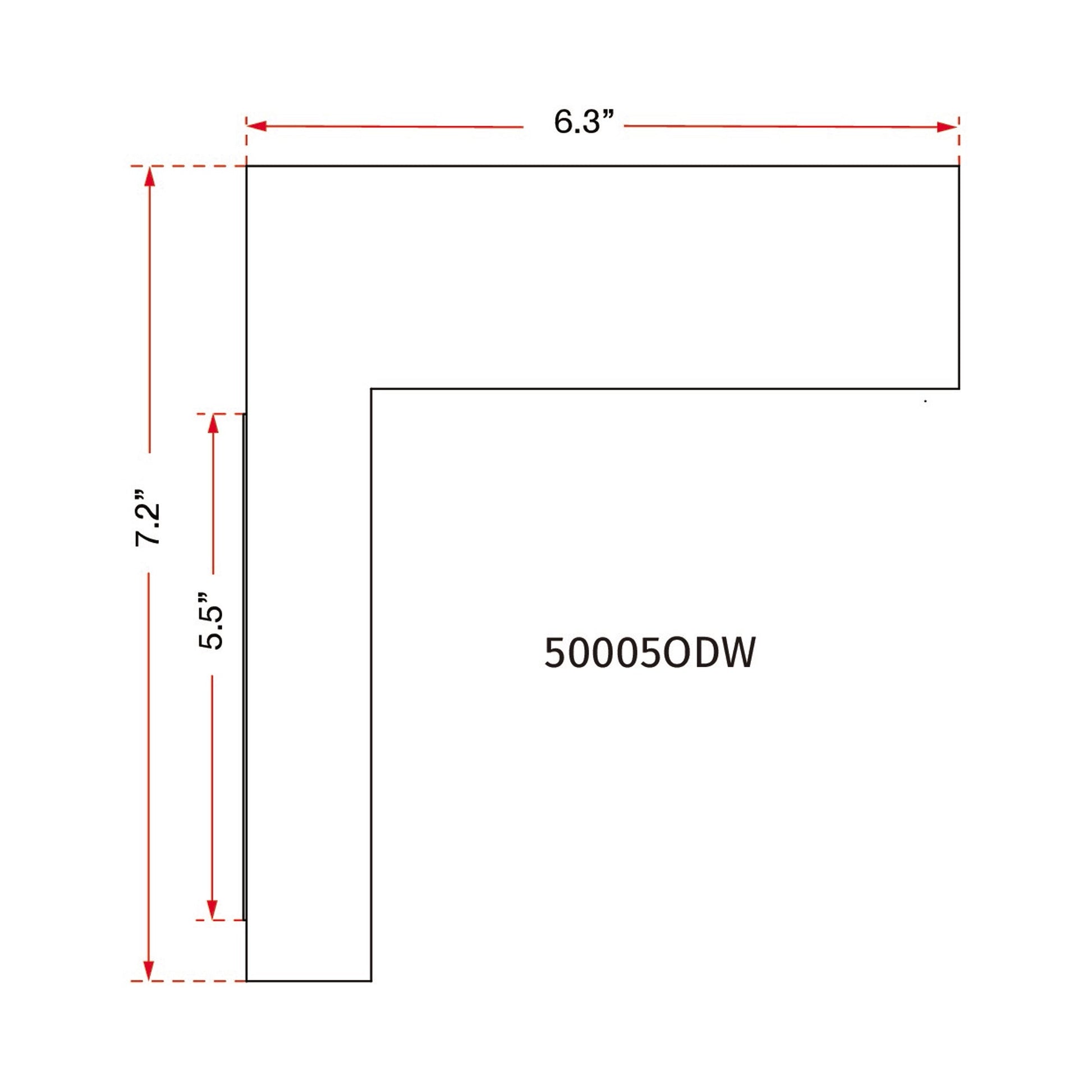 Yoga Outdoor LED Single Wall Light - line drawing.