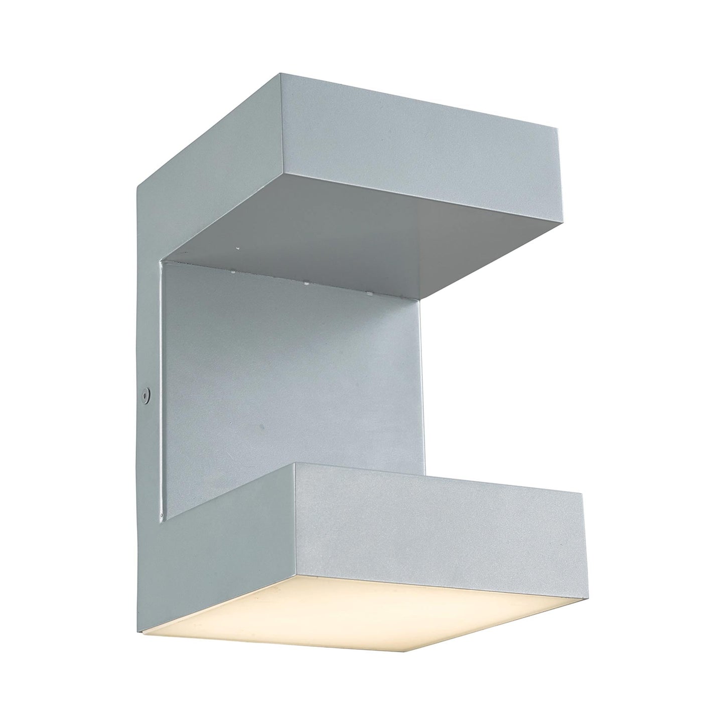 Yoga Outdoor LED Wall Light in Silica.