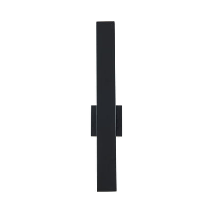 Yoga Straight Outdoor LED Wall Light in Matte Black.