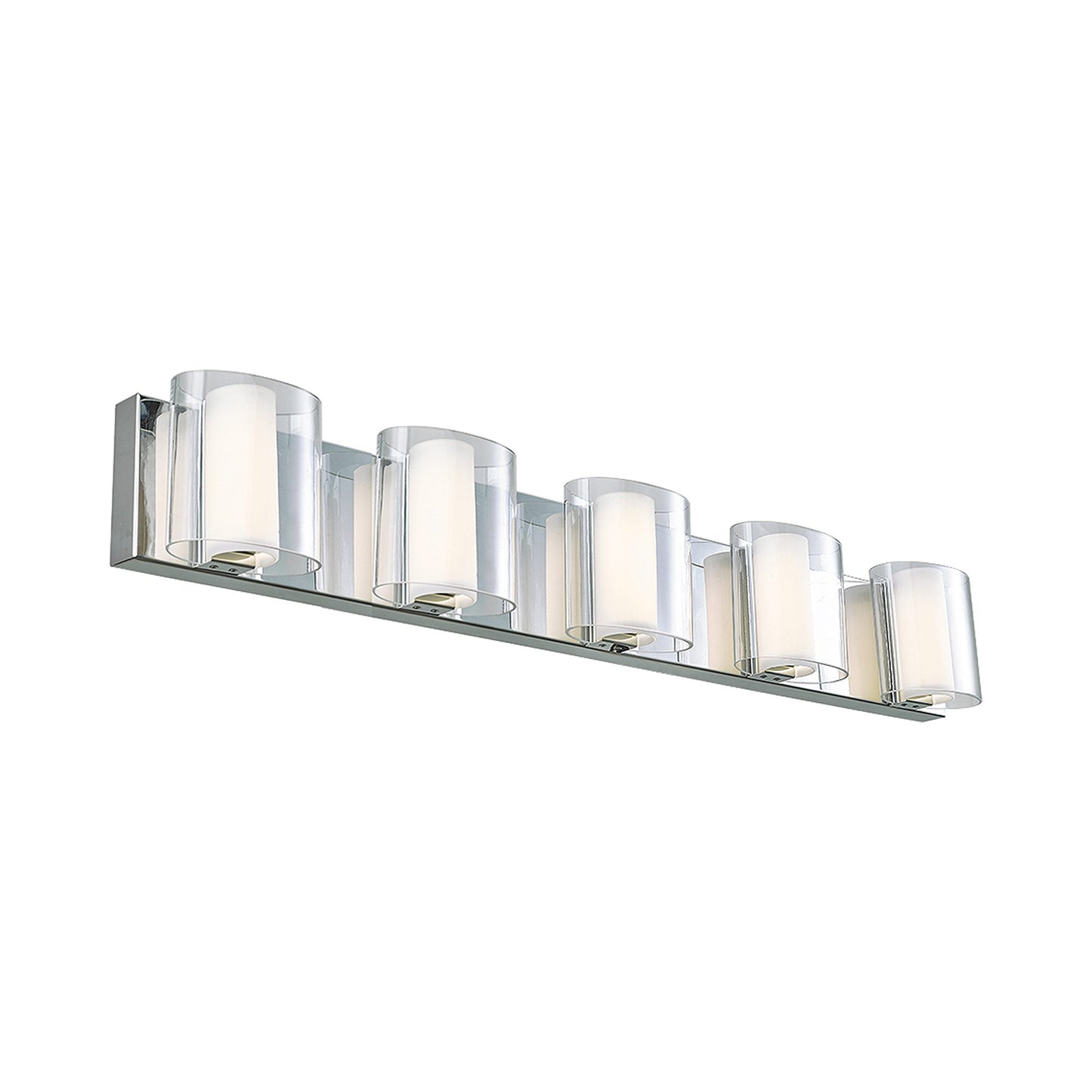 Zoe LED Bath Vanity Light in Chrome (5-Light).