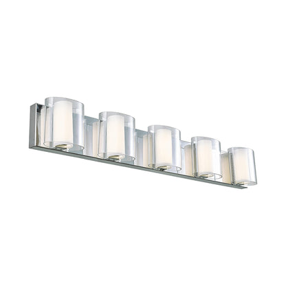 Zoe LED Bath Vanity Light in Chrome (5-Light).