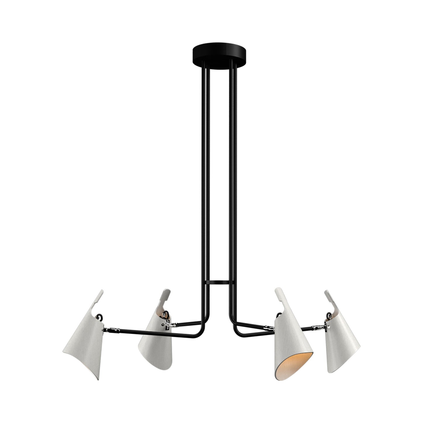 Balance Chandelier in Organic White.