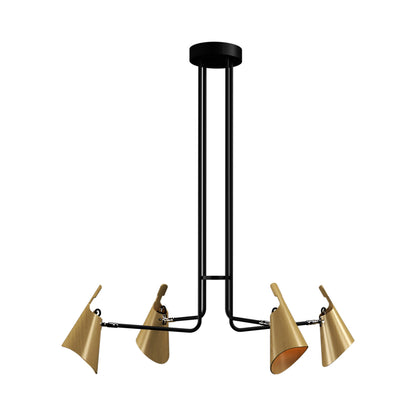 Balance Chandelier in Organic Gold.