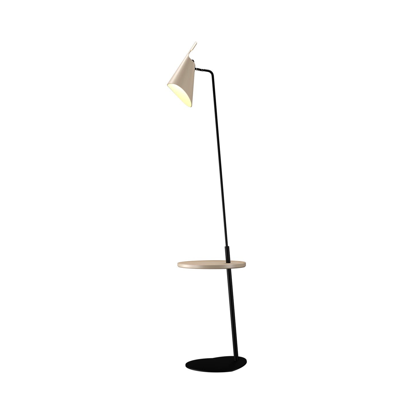Balance Floor Lamp in Organic Cappuccino (With Disk).