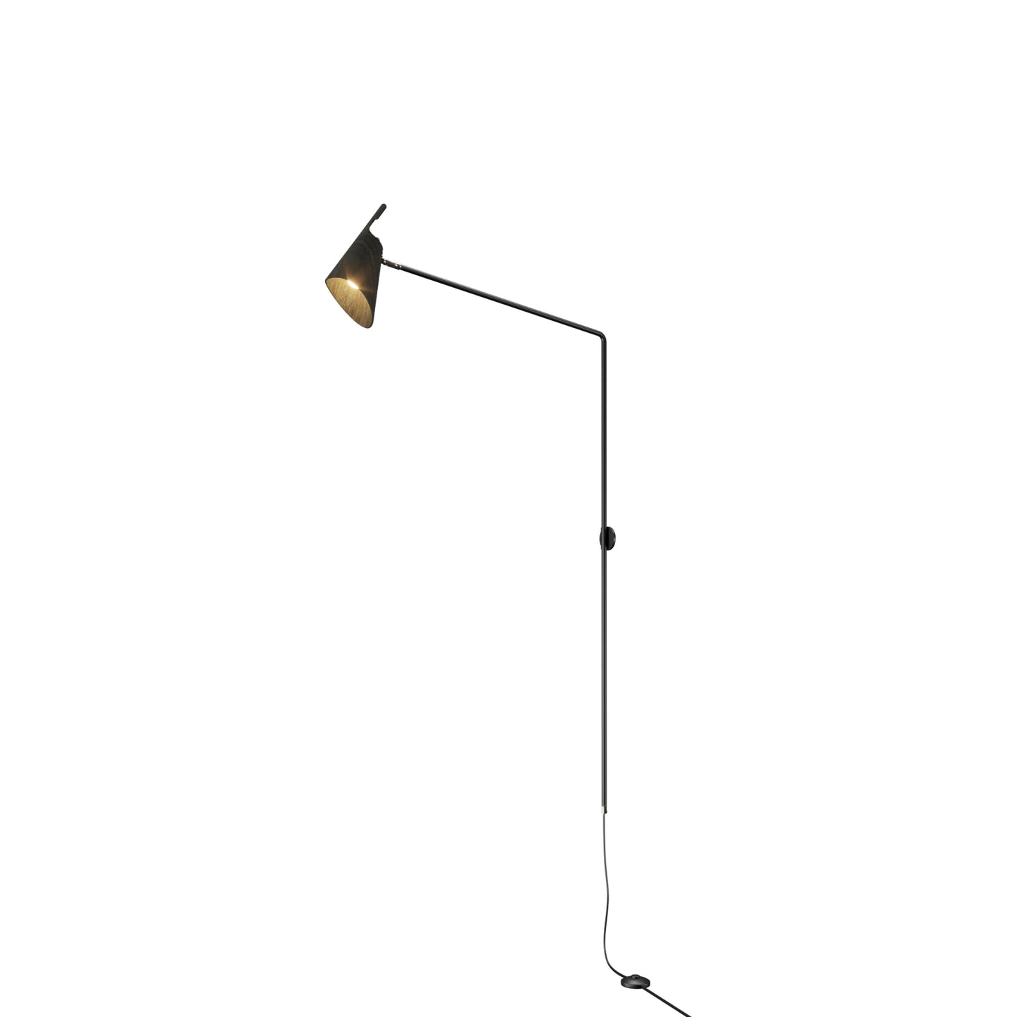 Balance Swing Arm Wall Light in Charcoal.