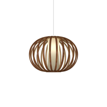 Balloon 14934 Pendant Light in Imbuia (With Shade).
