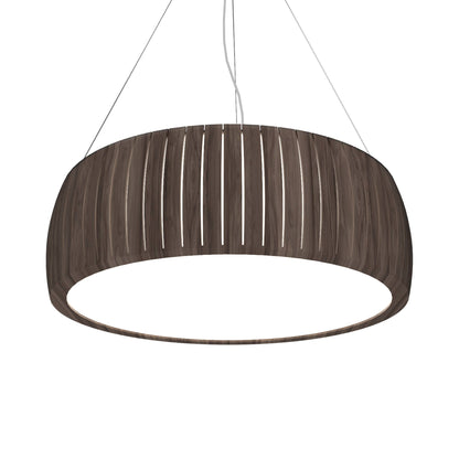 Barrel 111 Pendant Light in American Walnut (19.69-Inch).