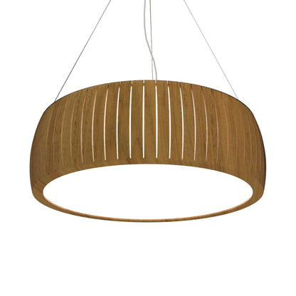Barrel 111 Pendant Light in Louro Freijo (19.69-Inch).