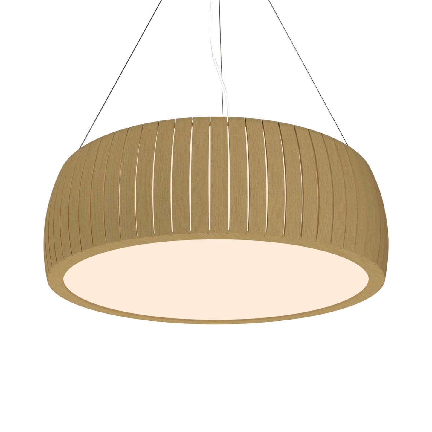 Barrel 111 Pendant Light in Organic Gold (19.69-Inch).
