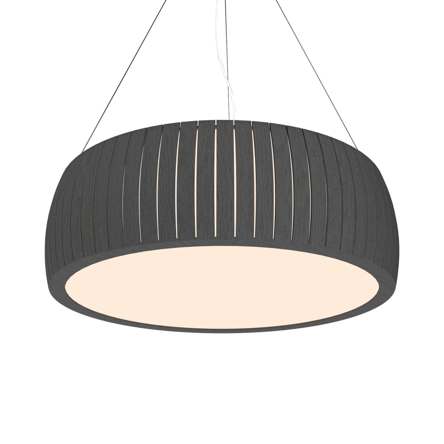 Barrel 111 Pendant Light in Organic Lead Grey (19.69-Inch).