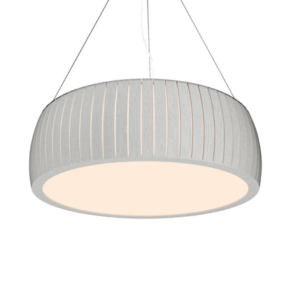 Barrel 111 Pendant Light in Organic White (19.69-Inch).