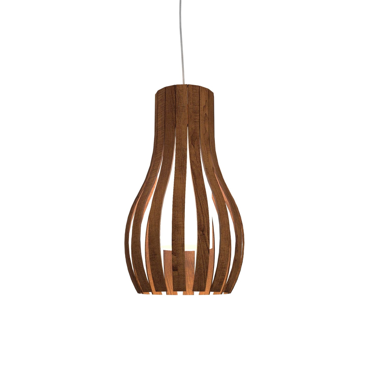 Barrel 1153 Pendant Light in Imbuia.